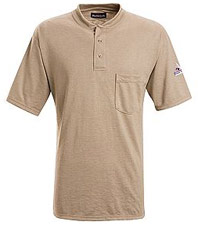 NOMEX� IIIA Flame Resistant Short Sleeve Henley Shirt