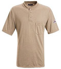 NOMEX� IIIA Flame Resistant Short Sleeve Henley Shirt