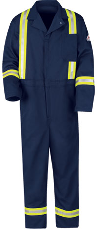 Bulwark Flame Resistant Classic Coverall with Reflective Trim