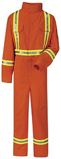 Bulwark EXCEL FR® ComforTouch® Flame Resistant Premium Coverall W/ Reflective Trim