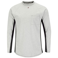 Bulwark Flame Resistant Two-Tone  Long Sleeve Base Layer Shirt