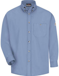 Bulwark Flame Resistant 5.25 oz Button Front Dress Uniform Shirt