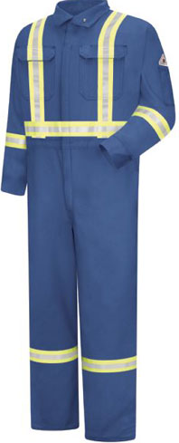 Bulwark Flame Resistant Cool Touch Coverall with Reflective Trim 