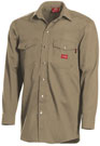 Dickies FR Midweight Snap-Front Shirt Khaki