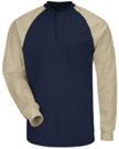 Bulwark Flame Resistant Color Blocked Henley Shirt