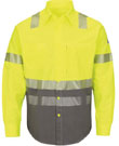 Bulwark ComforTouch 7.oz Hi-Viz Color Block Uniform Shirt