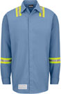 Bulwark Enhanced Hi-Visibility Concealed - Gripper Pcocketless Work Shirt 